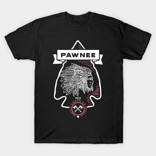 Pawnee  Tribe Native American Indian Proud Arrow Vintage T-Shirt by The Dirty Gringo